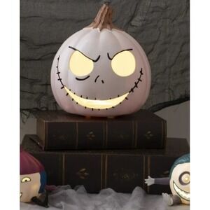 The Nightmare Before Christmas 6in Jack Skellington‎ Light-Up Halloween Pumpkin